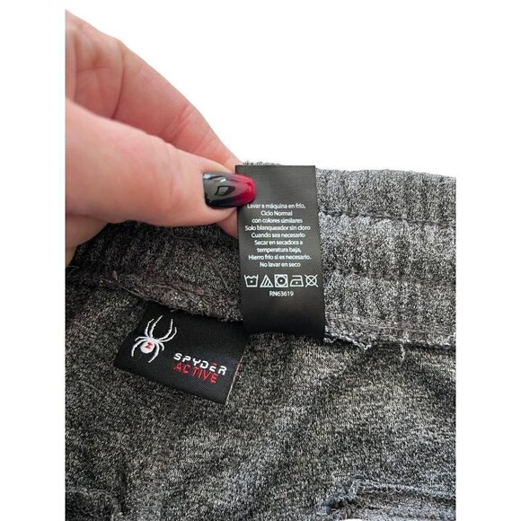 SPYDER Men's Sz M  ProW B Gray Jogger Sweatpants Stretch Pull On Pockets - Picture 4 of 9